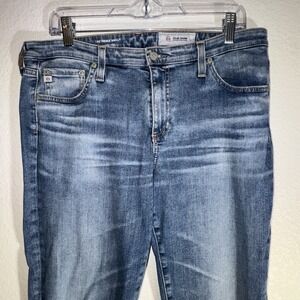 💋 AG Adriano Goldschmied Jeans Women's SZ 32R The Prima Ankle Cigarette Stretch